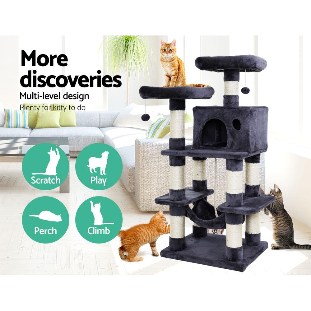 Cat Tree 145cm Tower Scratching Post Scratcher