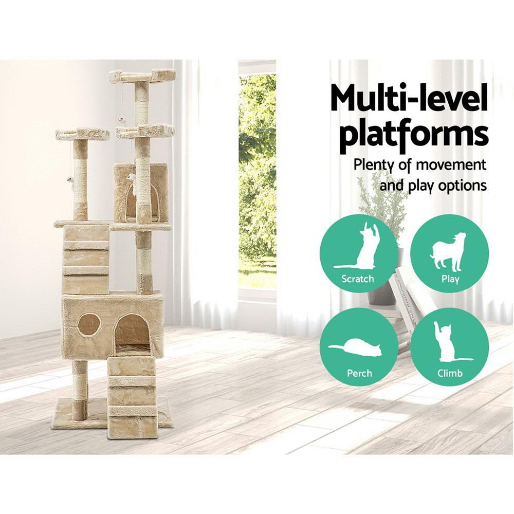 Cat Tree 180cm Tower Scratching Post