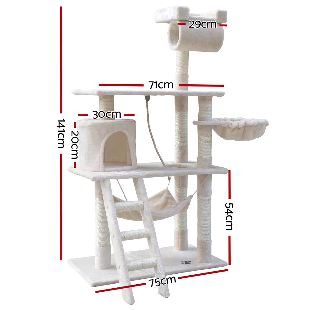 Cat Tree 141cm Trees Scratching Post