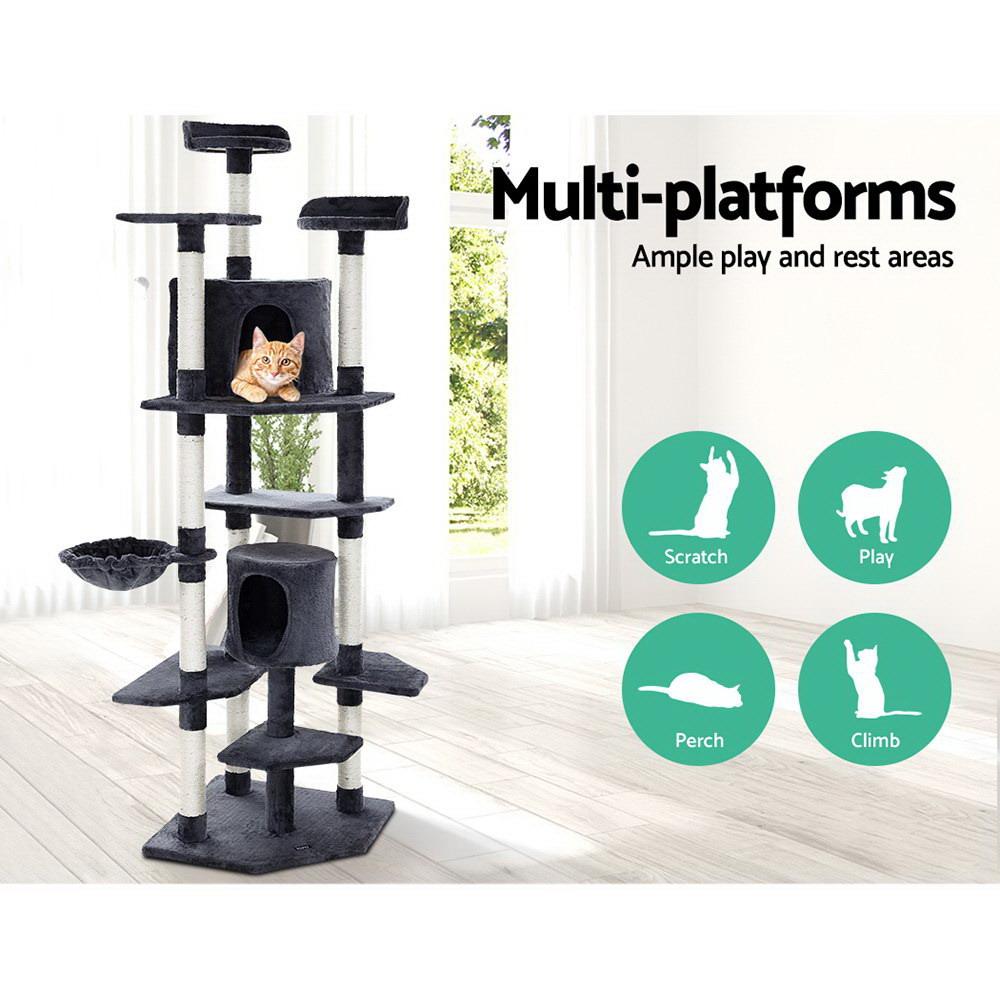Cat Tree 203cm Tower Scratching Post