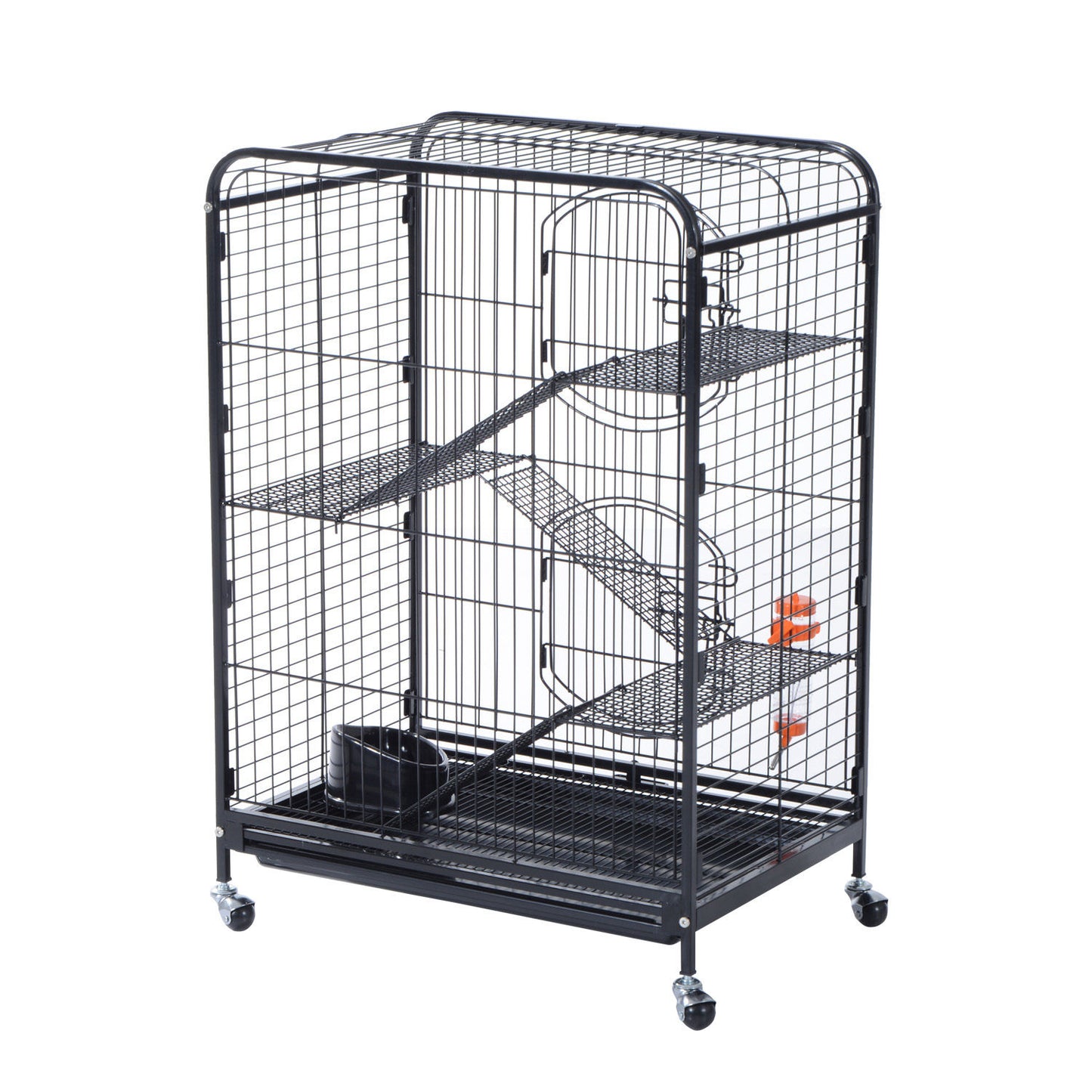PawHut 37" Pet Cage Hamster Rats House Playpen 2 Doors