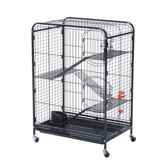 PawHut 37" Pet Cage Hamster Rats House Playpen 2 Doors