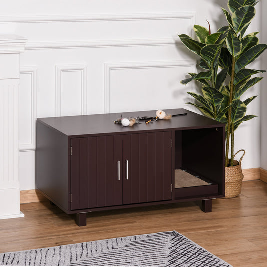 Wooden Cat Washroom Pet Litter Box